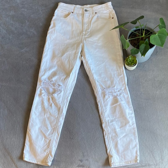 American eagle white stretch jeans size 4 - Picture 1 of 8